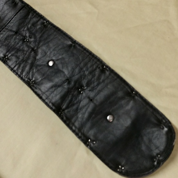 Fun boho black and silver embellished belt - Picture 6 of 7